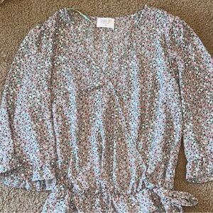 Sienna Sky Green Floral Top